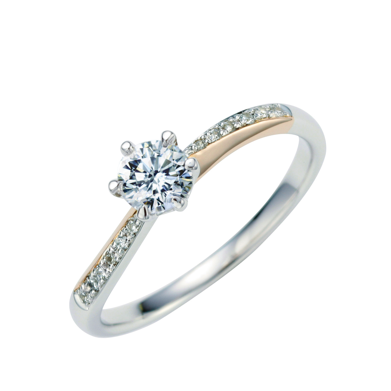 dalia ダーリア Pt900/K18PG 0.2ct | ITEM COLLECTION | Anelli di Ginza online（アネリ  ディ ギンザ オンライン）